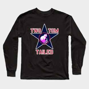 Two Tailed Tom - - Blue  Star - - Tagged Long Sleeve T-Shirt